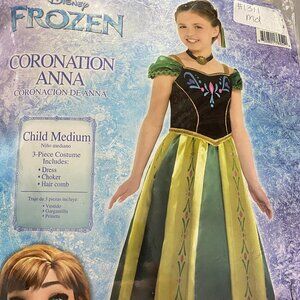 Frozen Disney Anna Halloween Costume - child Medium NEW